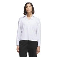 Adidas Beyond The Course Twistknit Loose Polo Shirt - White