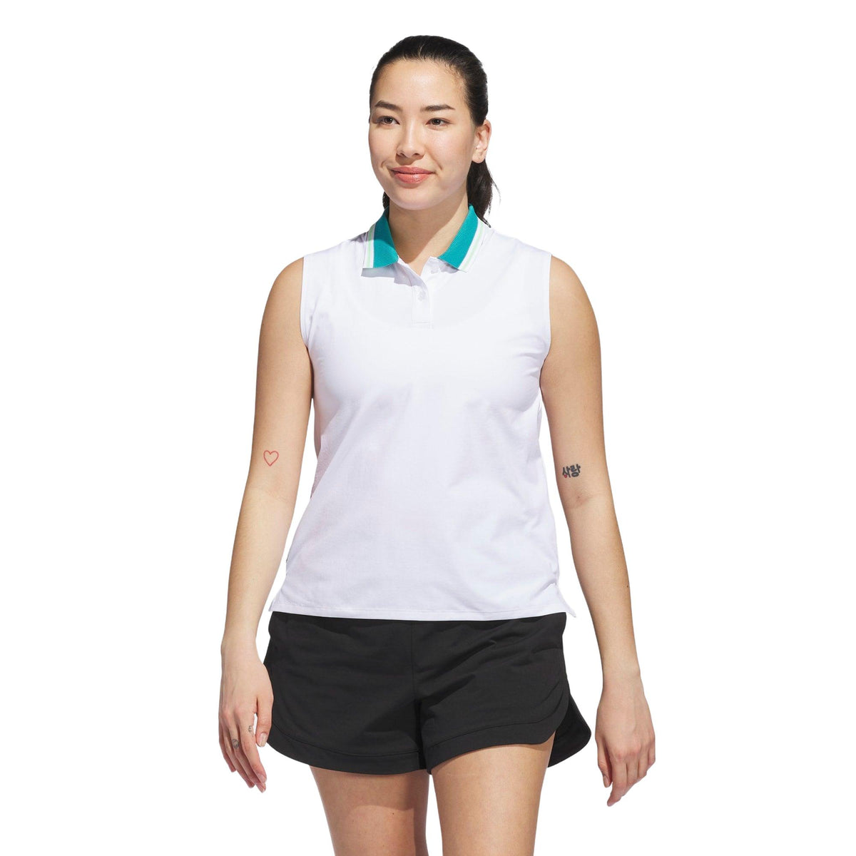 Adidas Beyond The Course Twistknit Sleeveless Polo Shirt