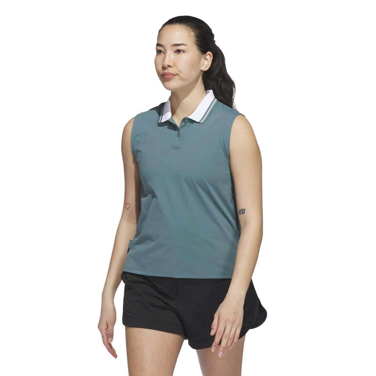 Adidas Beyond The Course Twistknit Sleeveless Polo Shirt