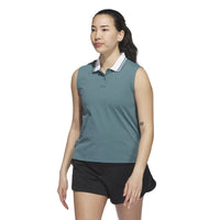 Adidas Beyond The Course Twistknit Sleeveless Polo Shirt