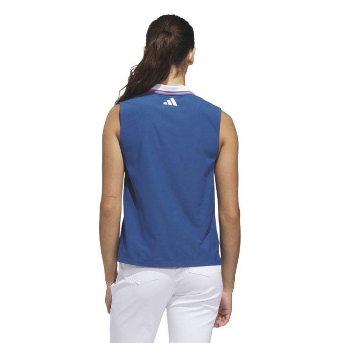 Adidas Beyond The Course Twistknit Sleeveless Polo Shirt