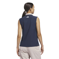 Adidas Beyond The Course Twistknit Sleeveless Polo Shirt