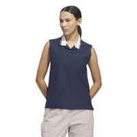 Adidas Beyond The Course Twistknit Sleeveless Polo Shirt