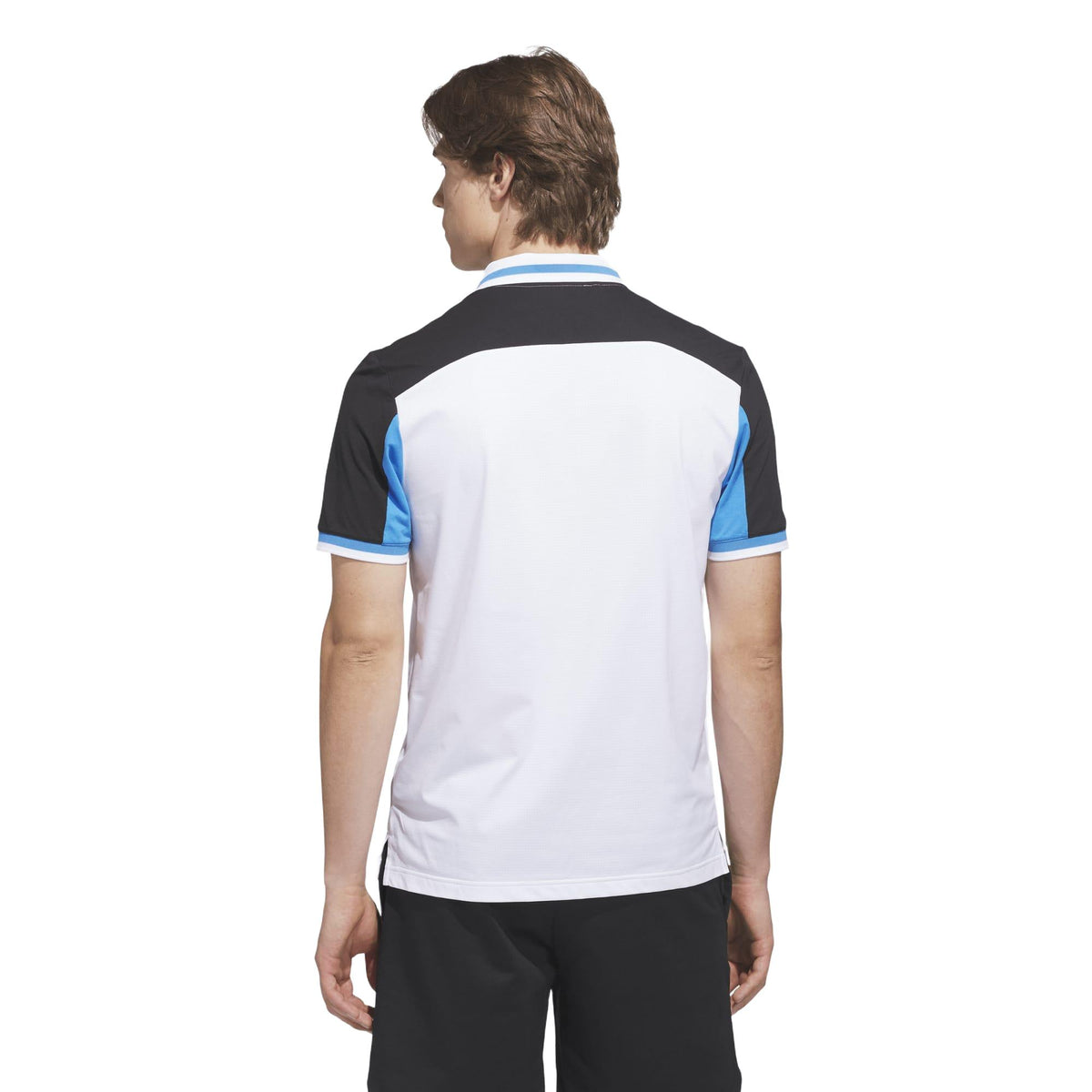 Adidas Beyond The Course Vent Twistknit Polo Shirt - White / Black