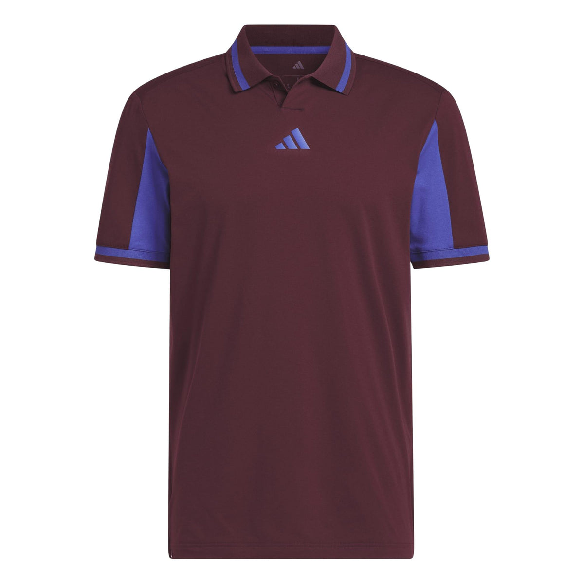 Adidas Beyond The Course Vent Twistknit Polo Shirt - Maroon / Dual Indigo