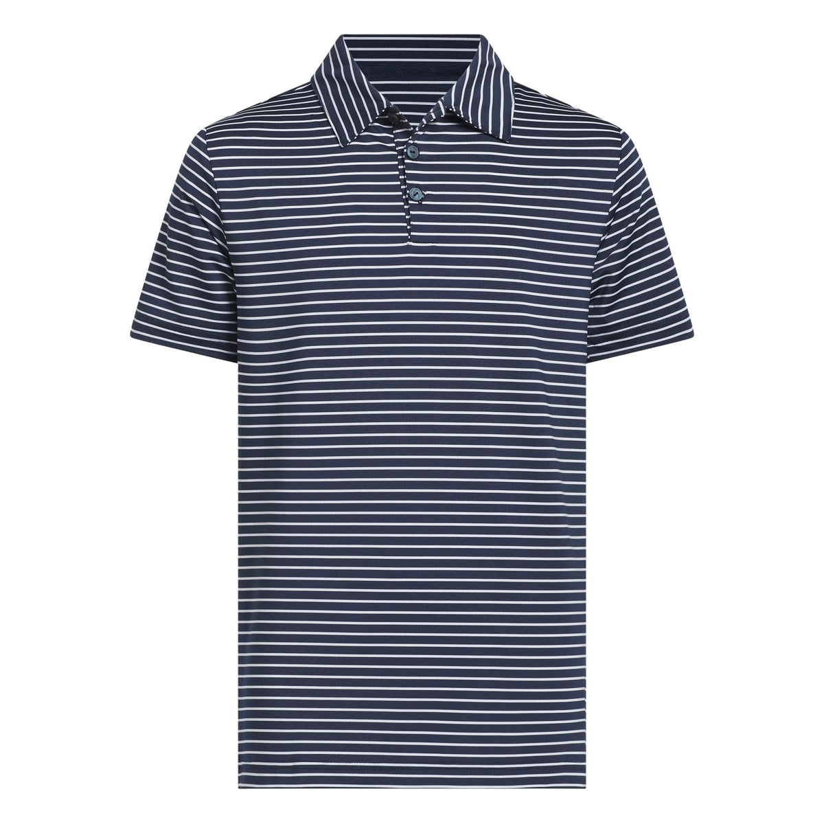 Adidas Boys Climacool Striped Polo Shirt - Collegiate Navy / White