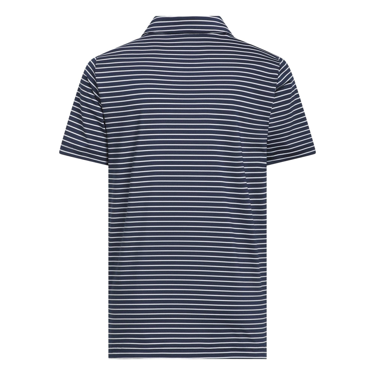 Adidas Boys Climacool Striped Polo Shirt - Collegiate Navy / White