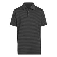 Adidas Boys Climacool Striped Polo Shirt - Black