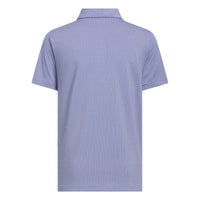 Adidas Boys Textured Short Sleeve Polo Shirt - Dual Indigo / White