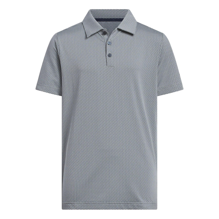 Adidas Boys Textured Short Sleeve Polo Shirt