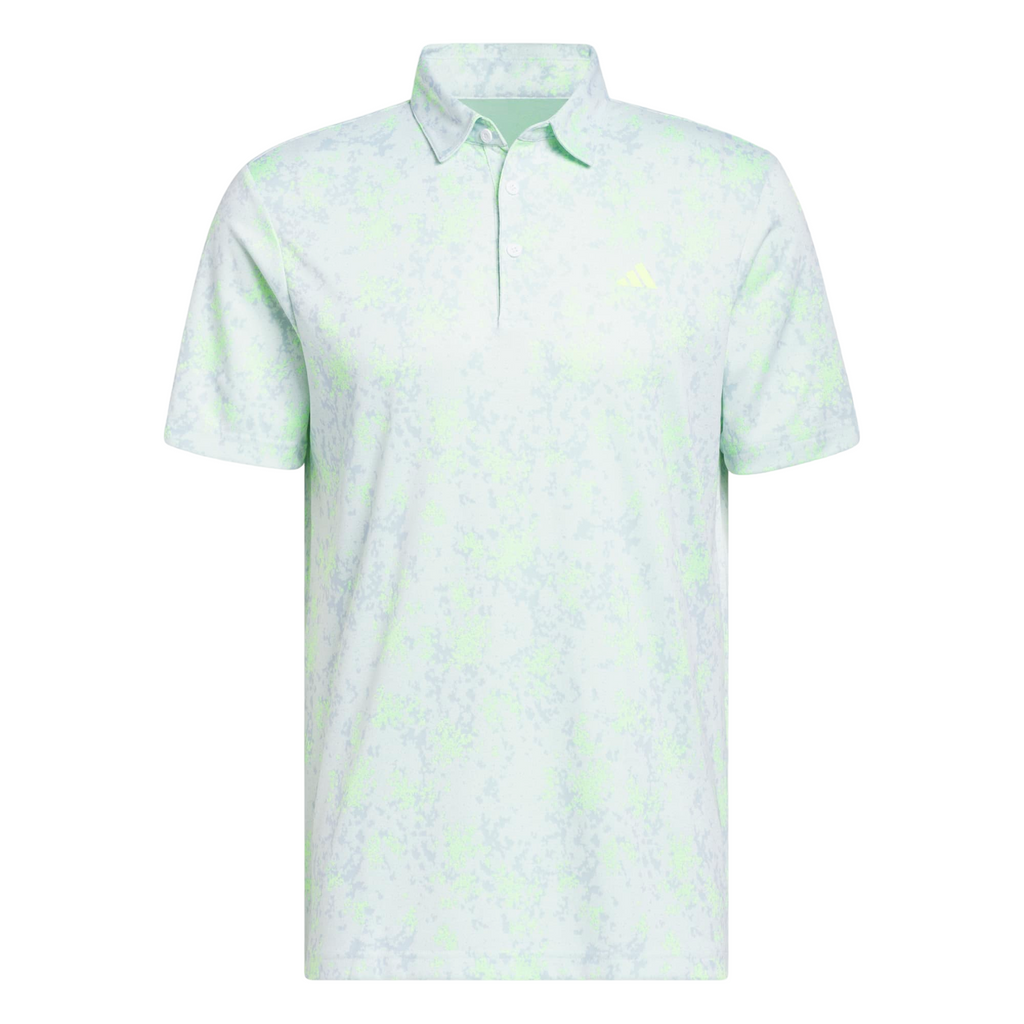 Adidas Burst Jacquard Polo Golf Shirt - Mens