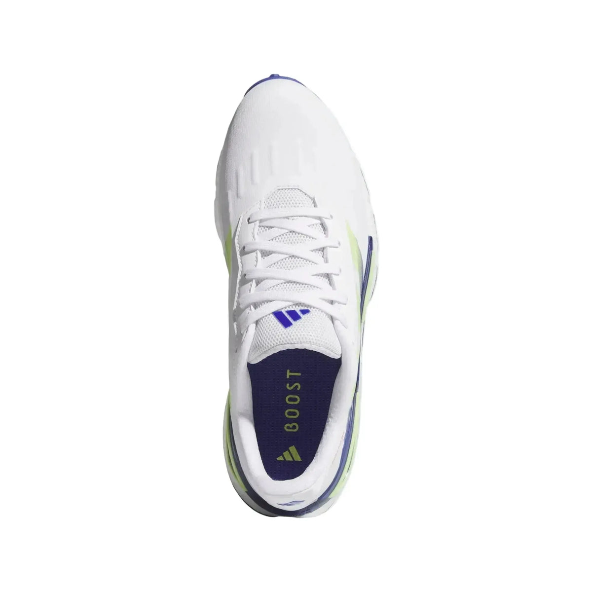 Adidas Codechaos 27 Spikeless Men's Golf Shoes - White/Dual Lime Blue