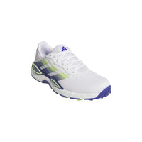 Adidas Codechaos 27 Spikeless Men's Golf Shoes - White/Dual Lime Blue