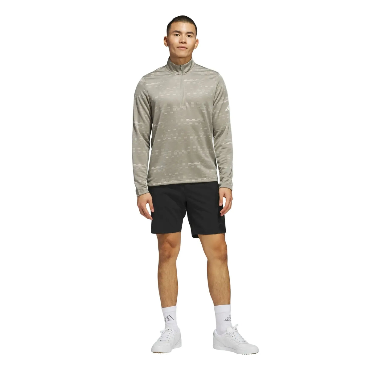 Adidas Core Printed 1/4 Zip Golf Sweatshirt - Mens