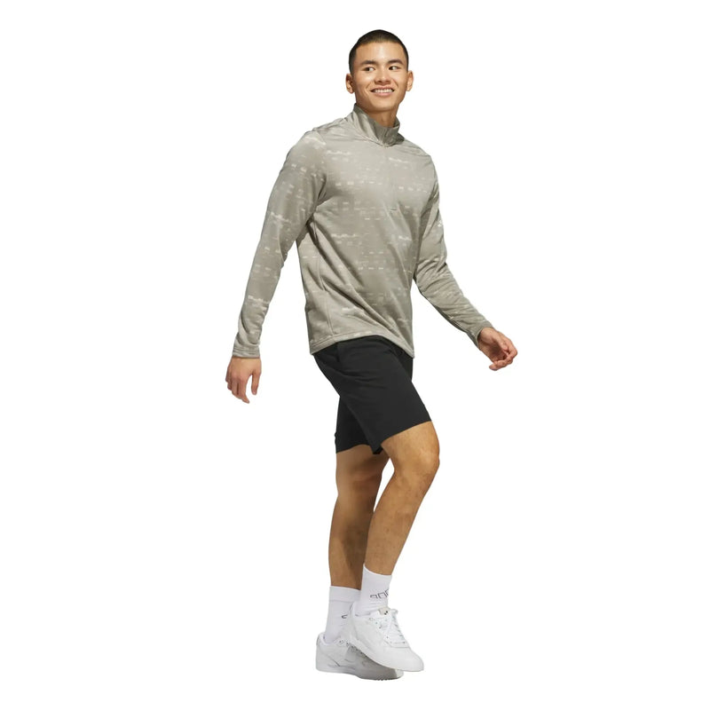 Adidas Core Printed 1/4 Zip Golf Sweatshirt - Mens