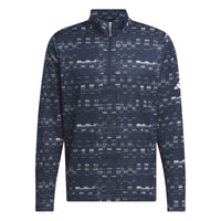 Adidas Core Printed 1/4 Zip Golf Sweatshirt - Mens