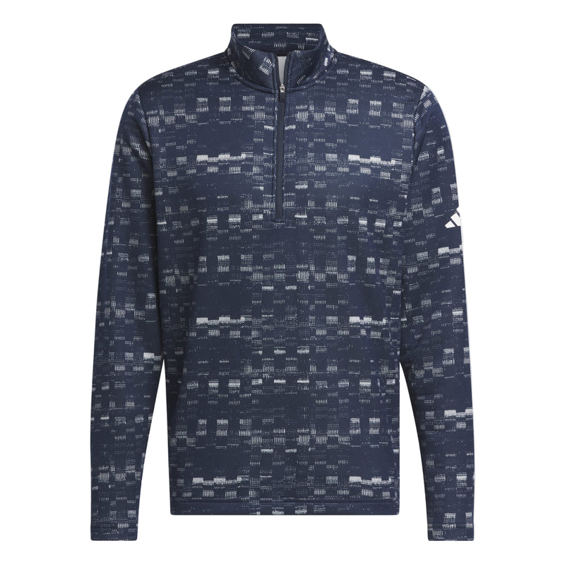 Adidas Core Printed 1/4 Zip Golf Sweatshirt - Mens