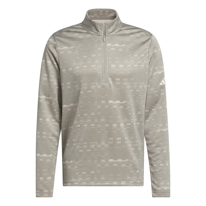 Adidas Core Printed 1/4 Zip Golf Sweatshirt - Mens