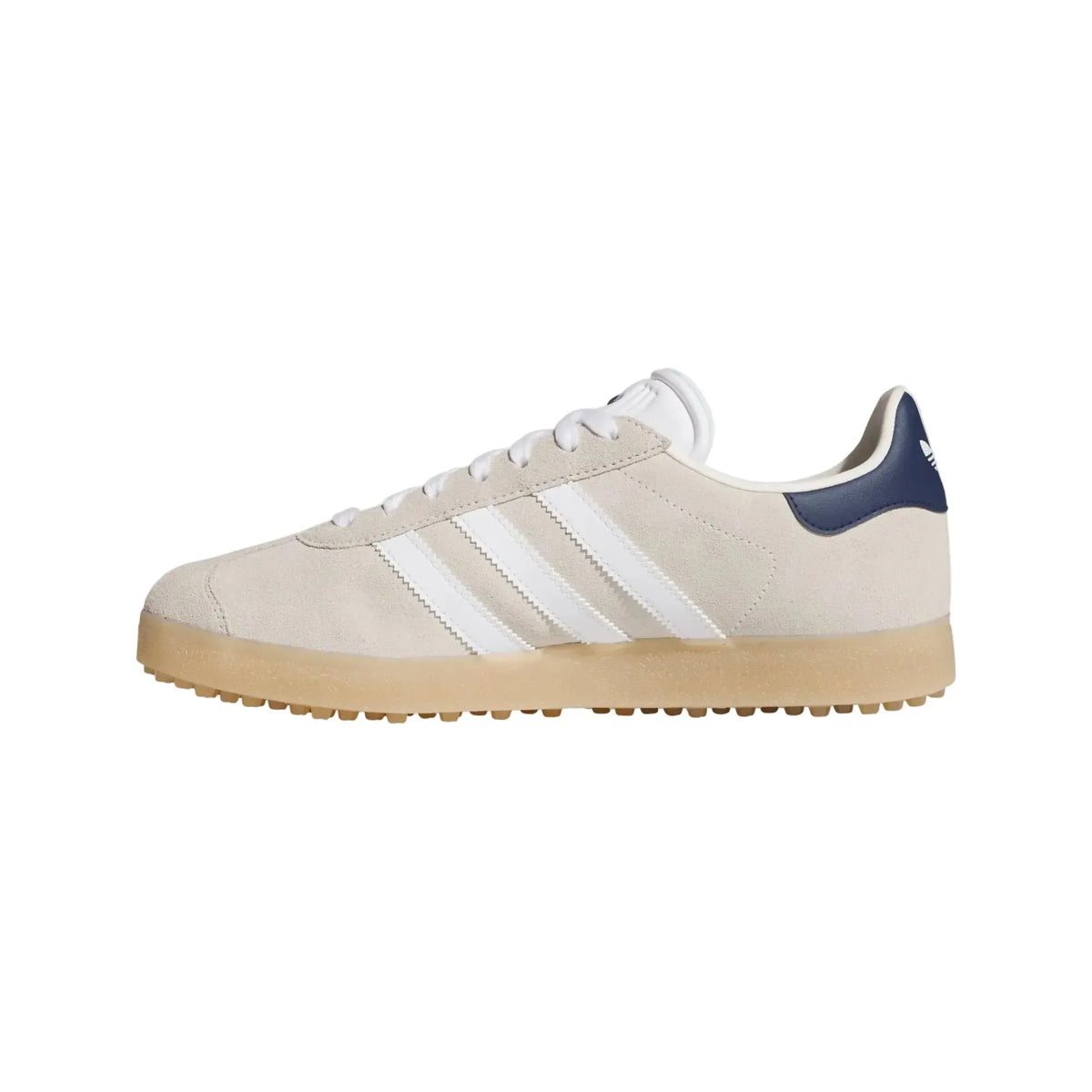 Adidas Gazelle Golf Shoe Beige/White/Navy - OPEN BOX SIZE 8.5