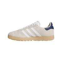 Adidas Gazelle Golf Shoe Beige/White/Navy - OPEN BOX SIZE 8.5