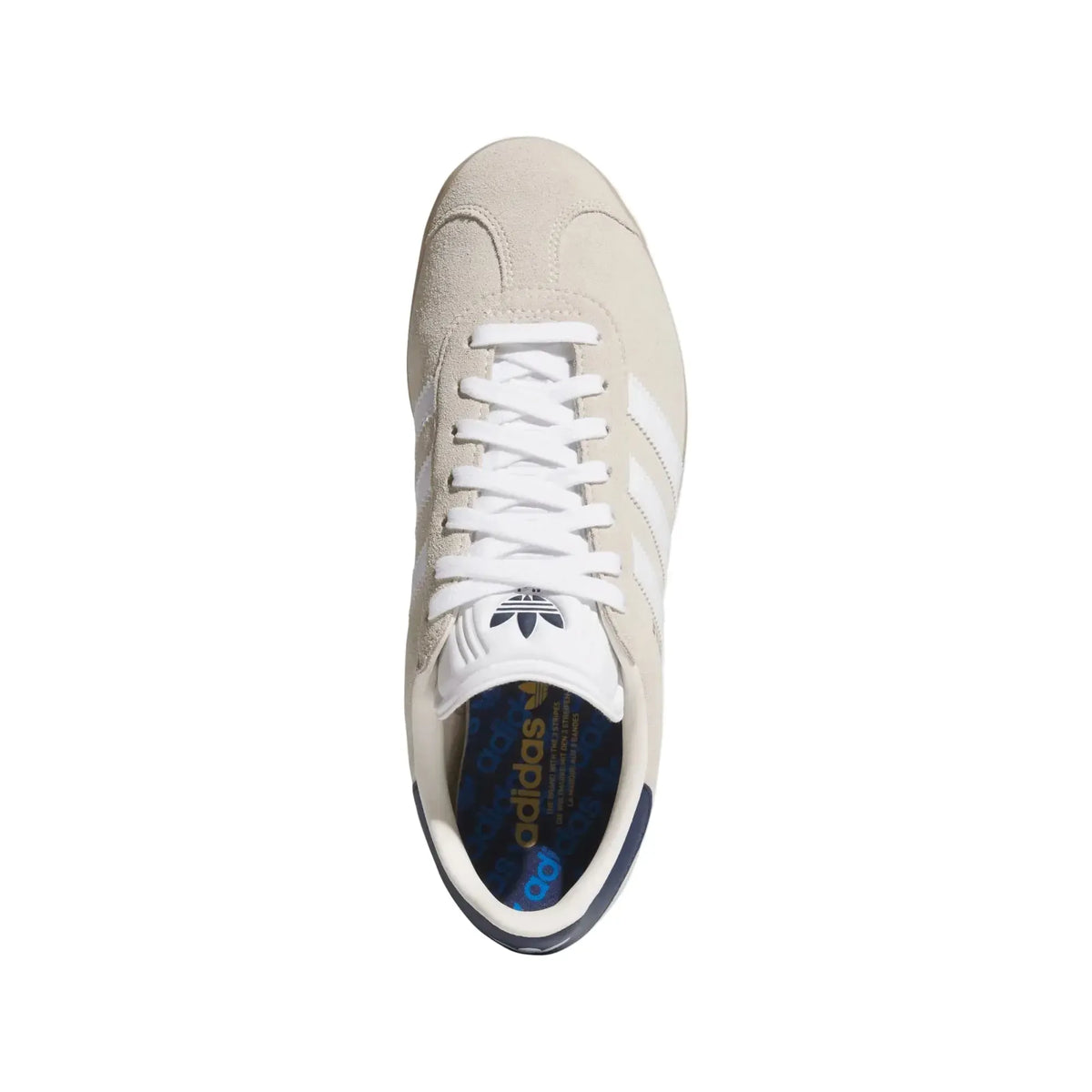 Adidas Gazelle Golf Shoe Beige/White/Navy - OPEN BOX SIZE 8.5