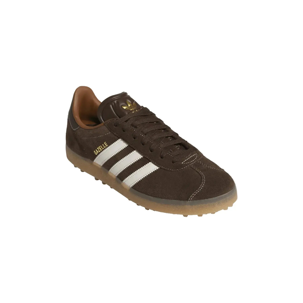Adidas Gazelle Golf Shoe Dark Brown/Cloud White/Gum4