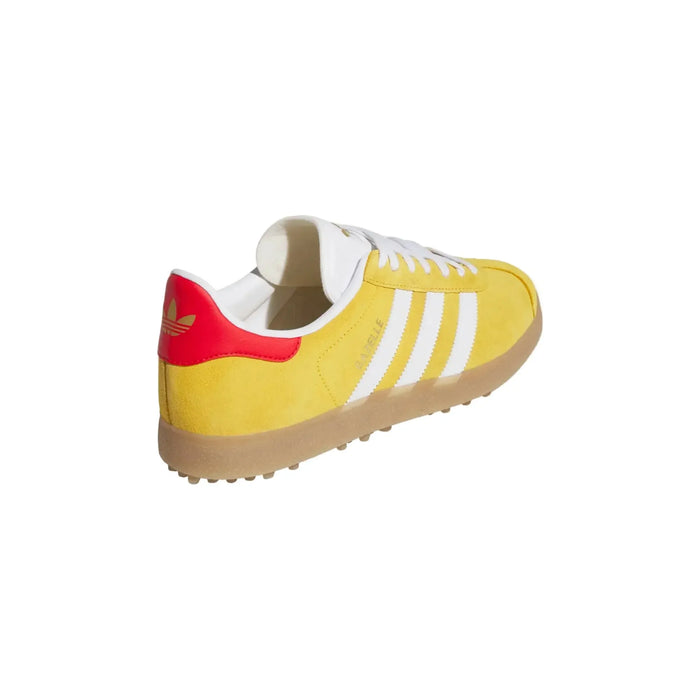 Adidas Gazelle Golf Shoe Gold/White/Red - OPEN BOX SIZE 8.5