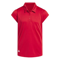 Adidas Girls Performance Short Sleeve Polo