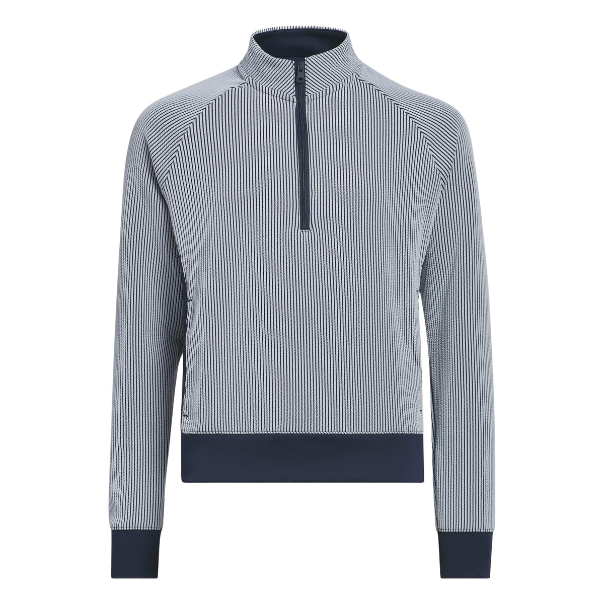 Adidas Girls Textured Quarter Zip Top