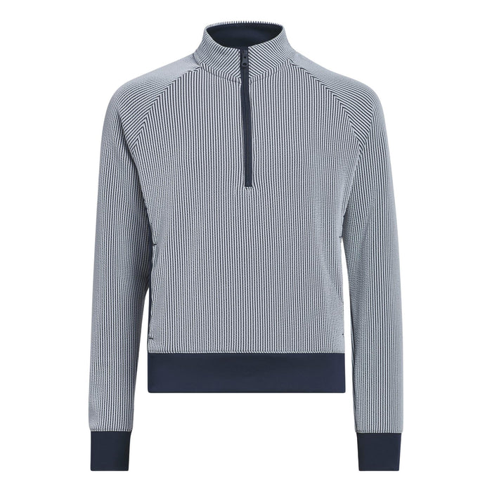 Adidas Girls Textured Quarter Zip Top