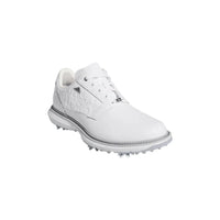 White golf shoe on a light gray background