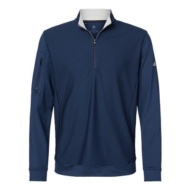 Adidas Men' Textured Quarter-Zip Pullover