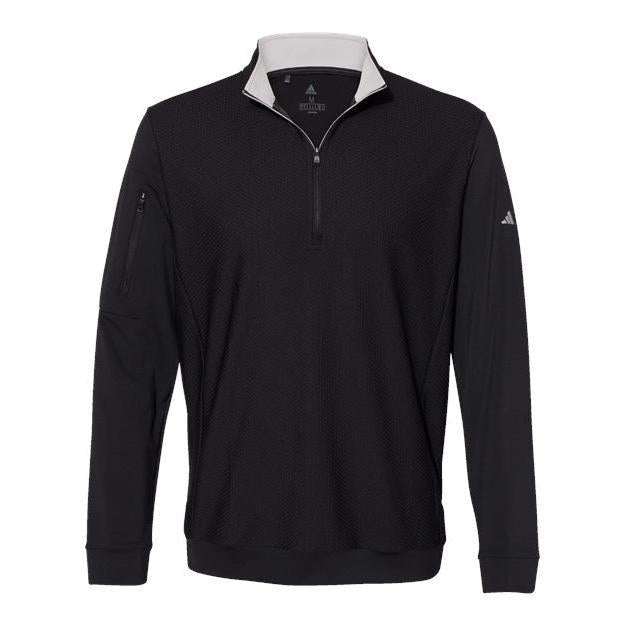 Adidas Men' Textured Quarter-Zip Pullover