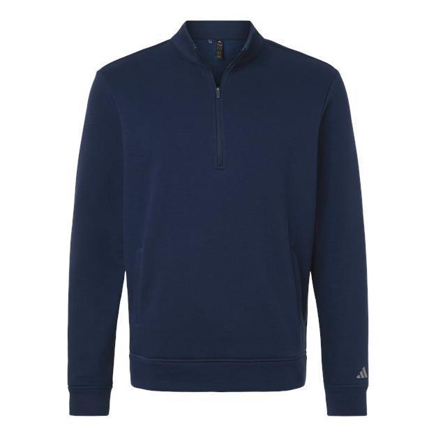 Custom Logo Adidas Men's Elevated Fleece Quarter-Zip Pullover