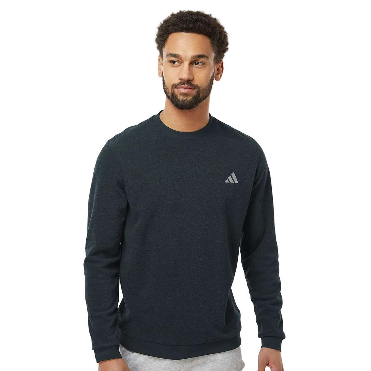 Adidas Men's Terry Crew Neck Sweater