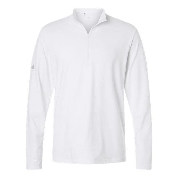 Adidas Men's Textured Stripe Quarter-Zip Pullover