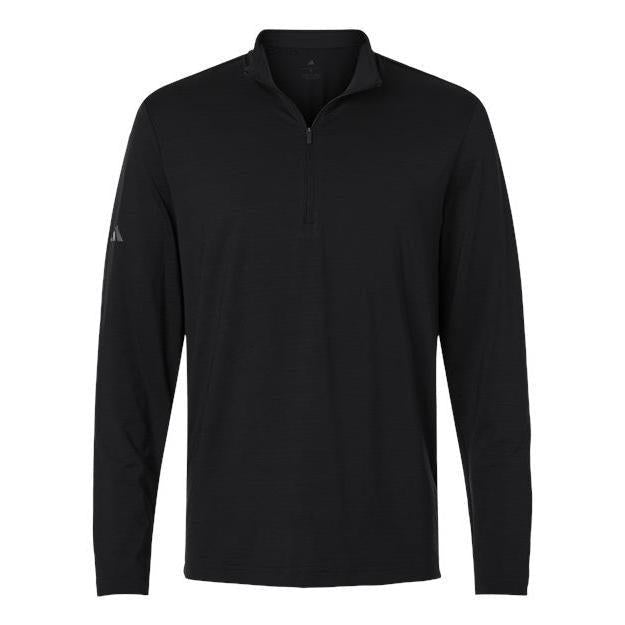 Adidas Men's Textured Stripe Quarter-Zip Pullover