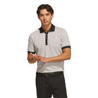 Adidas Originals All Over Trefoil Polo - Black / Chalk White