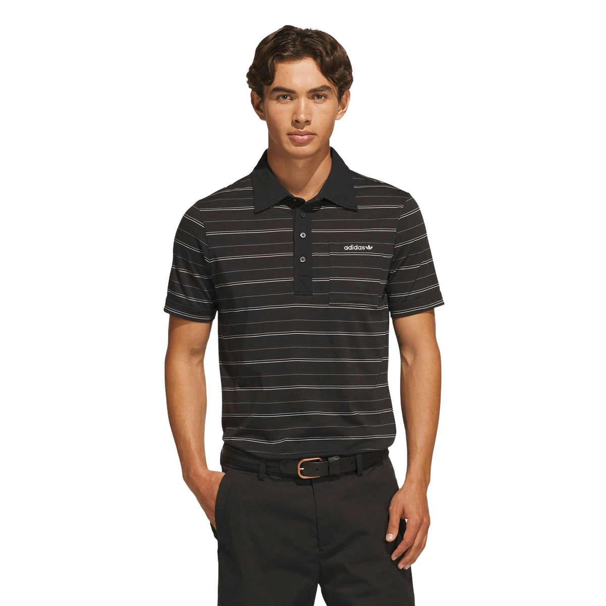 Adidas Originals Archive Stripe Polo - Black