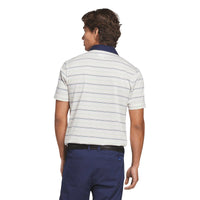Adidas Originals Archive Stripe Polo - Chalk White / Pure Lemon