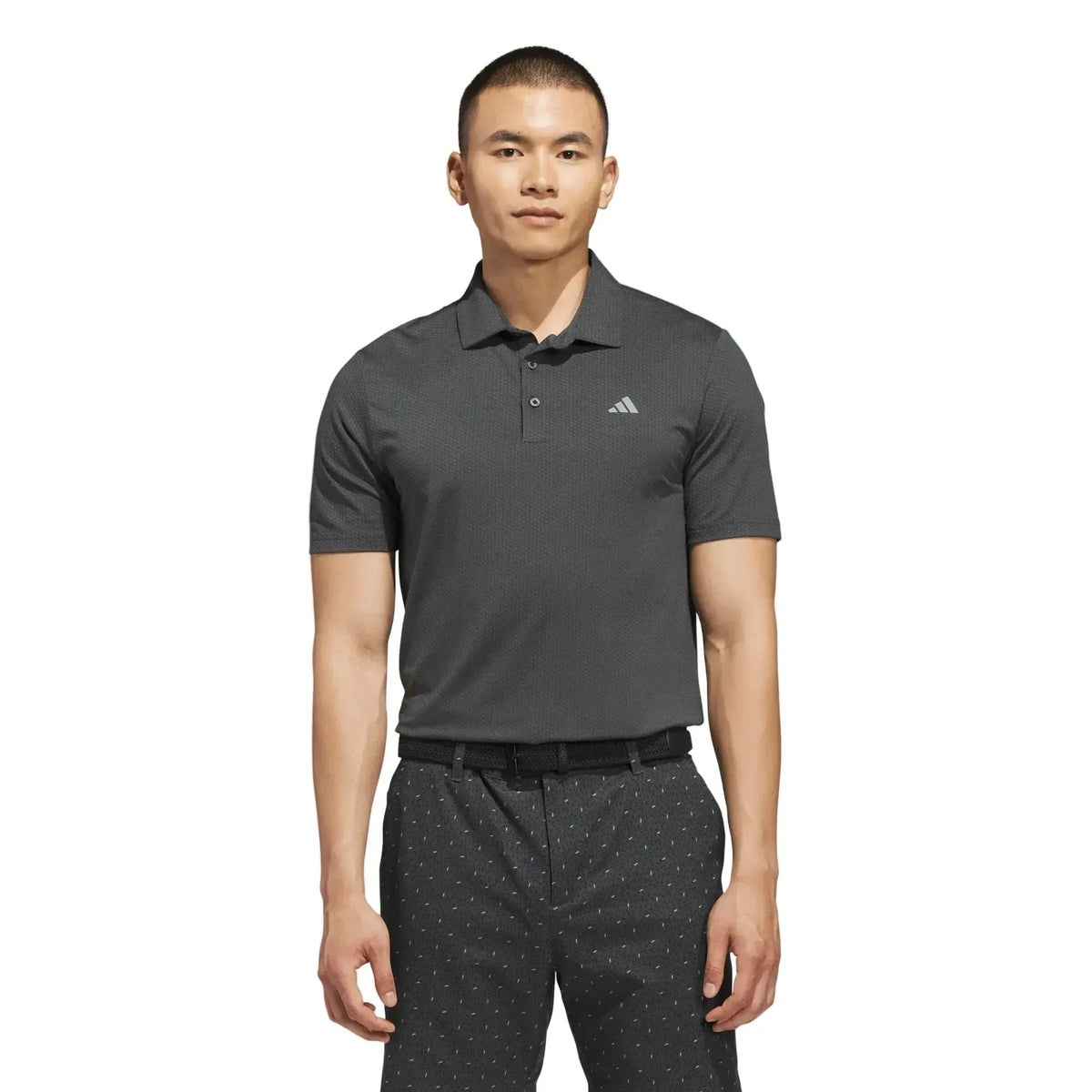 Adidas Performance Textured Polo Black