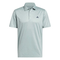 Adidas Performance Textured Polo Egg Blue