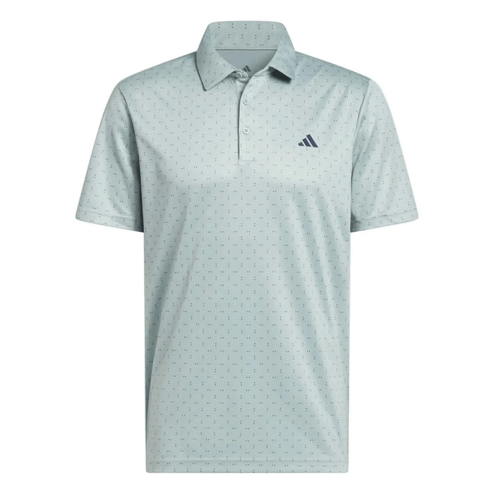 Adidas Performance Textured Polo Egg Blue
