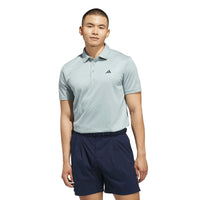 Adidas Performance Textured Polo Egg Blue