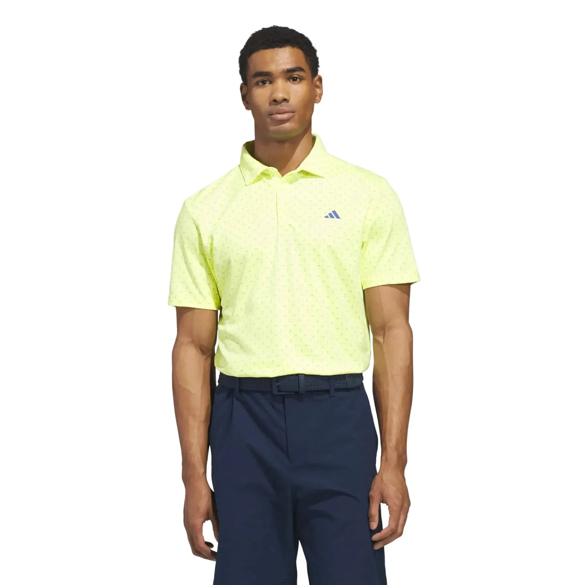 Adidas Performance Textured Polo Lemon
