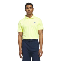 Adidas Performance Textured Polo Lemon
