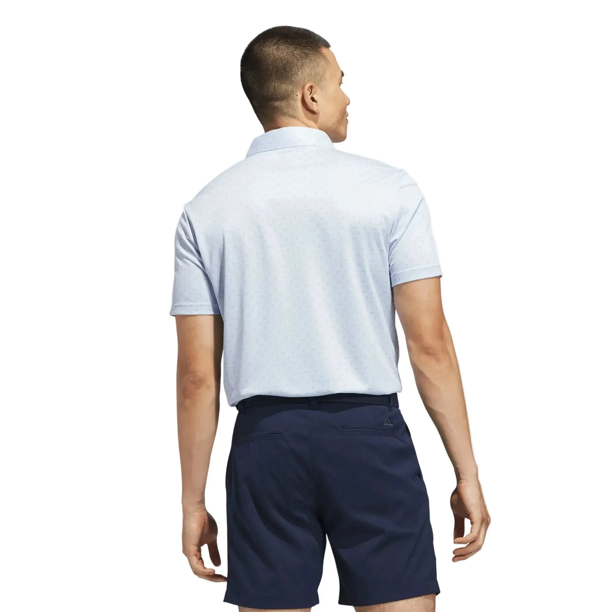 Adidas Performance Textured Polo Light Blue