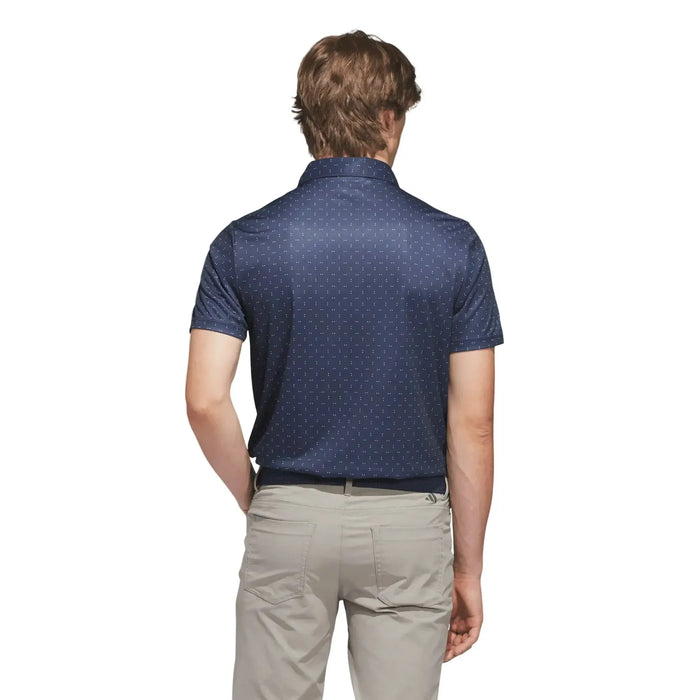 Adidas Performance Textured Polo Navy