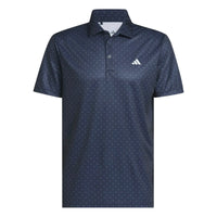 Adidas Performance Textured Polo Navy