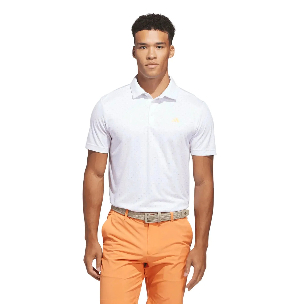 Adidas Performance Textured Polo White